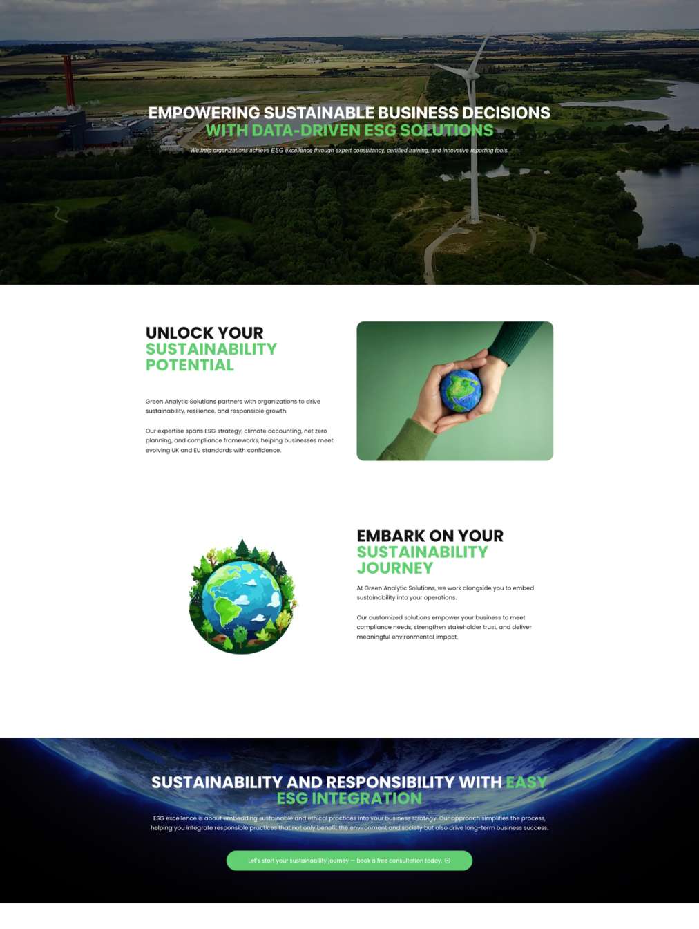 Green Analytic Solutions